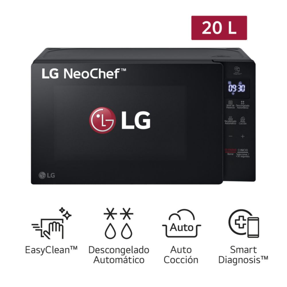 Microondas LG NeoChef 20 L con EasyClean Negro
