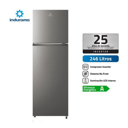 Refrigeradora Indurama RI389I No Frost 246 litros Plata
