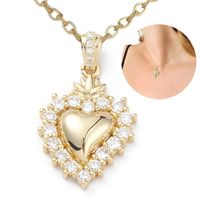 Collar Corazon Con Piedra Circonia Regalo Unico