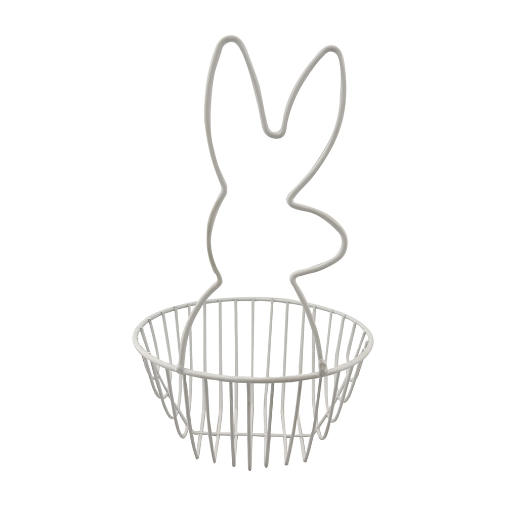 Canastilla DECO HOME Metálica Conejito