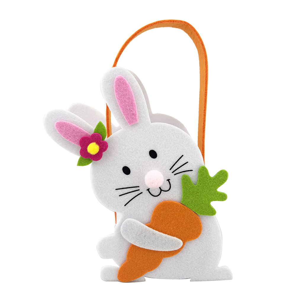 Canasta DECO HOME Fieltro Conejo