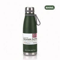 Termo Tomatodo De 800 ML Acero Inoxidable Color Verde