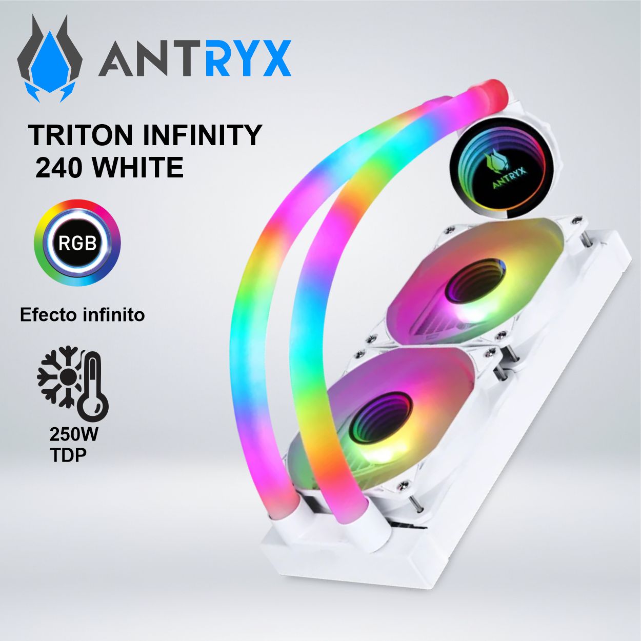 SISTEMA DE ENFRIAMIENTO LIQUIDO ANTRYX TRITON INFINITY 240 WHITE ARGB