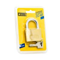 Candado con llave clásico 60mm Blister Cantol
