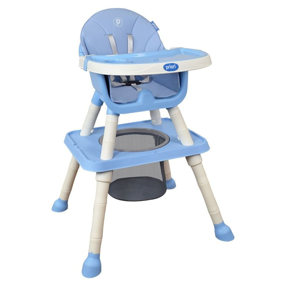 Silla De Comer Para Bebé 3 en 1 Priori Golden Azul