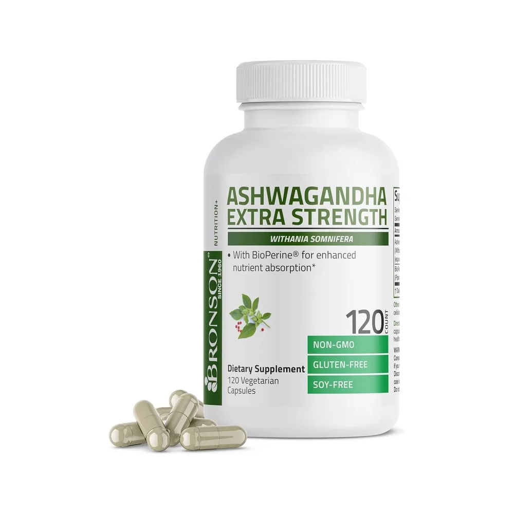Bronson Ashwagandha Extra Fuerte 3000mg - 120 Cápsulas