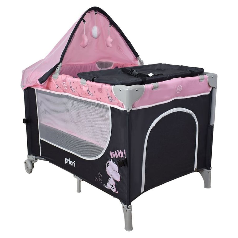 Cuna Corral Bebé Tipo Colecho Priori Madison Rosa