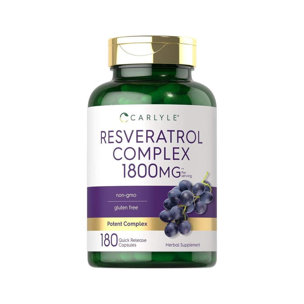 Resveratrol 1800 mg- Carlyle. Antienvejecimiento