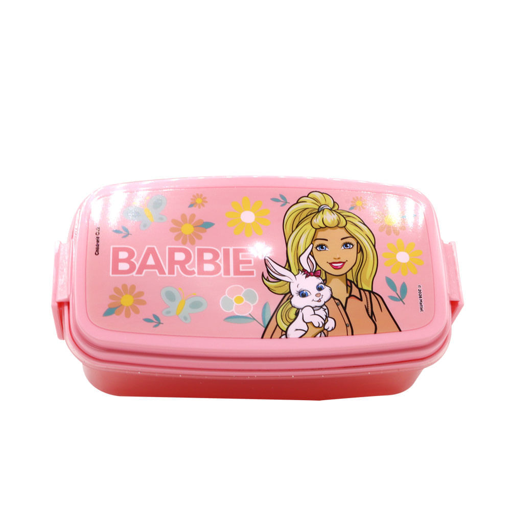Tupper Polipropileno Dos Niveles Barbie 510 Ml