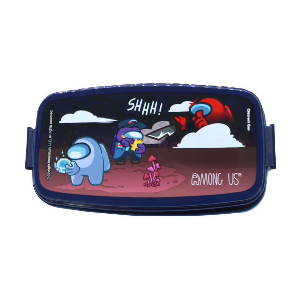 Tupper Polipropileno Dos Niveles Among Us 510 Ml