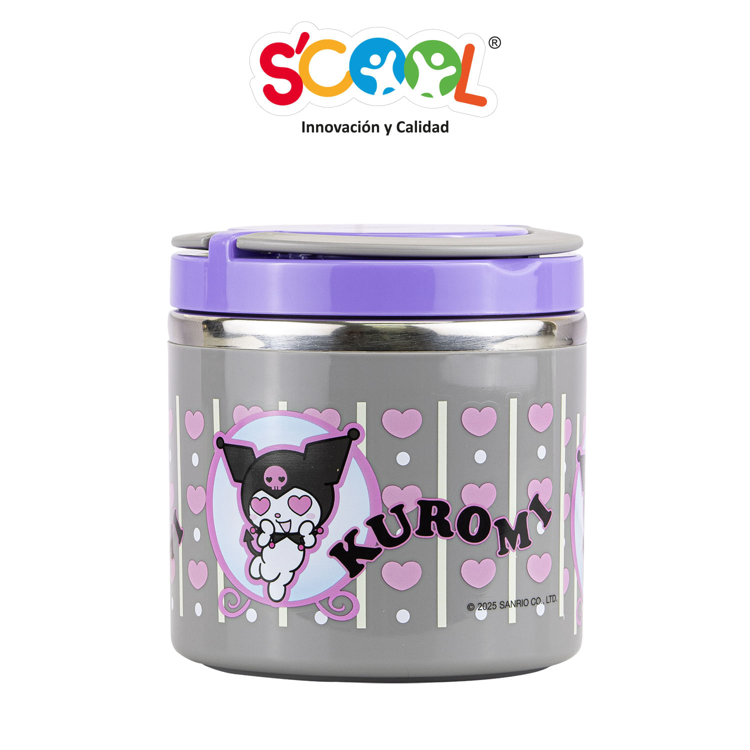 Termo De Comida Poliuretano Kuromi 600 Ml