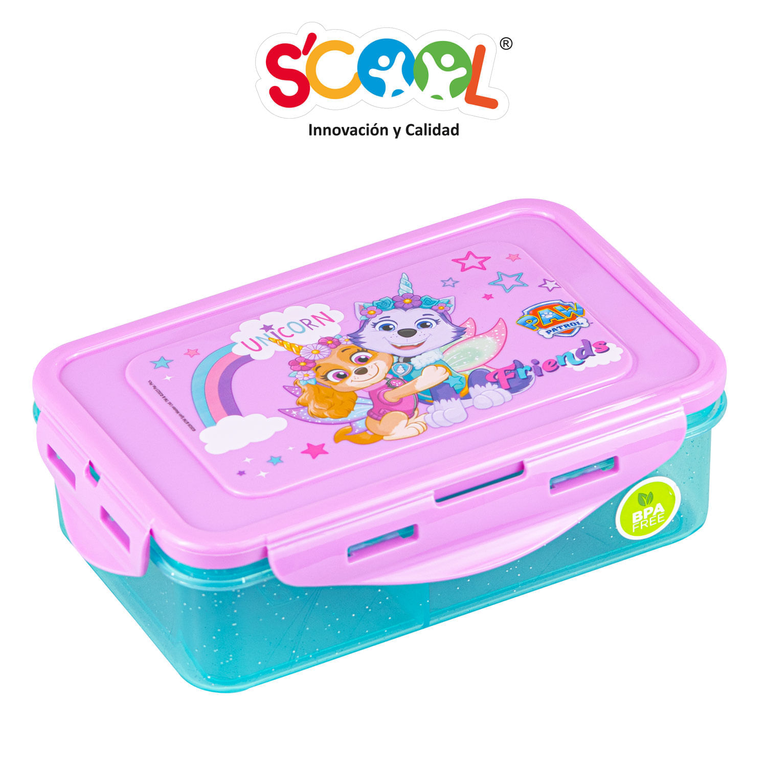 Taper Recto Poliuretano Con Divisiones Niña Paw Patrol 640 Ml