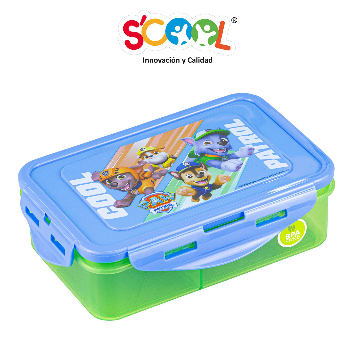 Taper Recto Poliuretano Con Divisiones Niño Paw Patrol 640 Ml