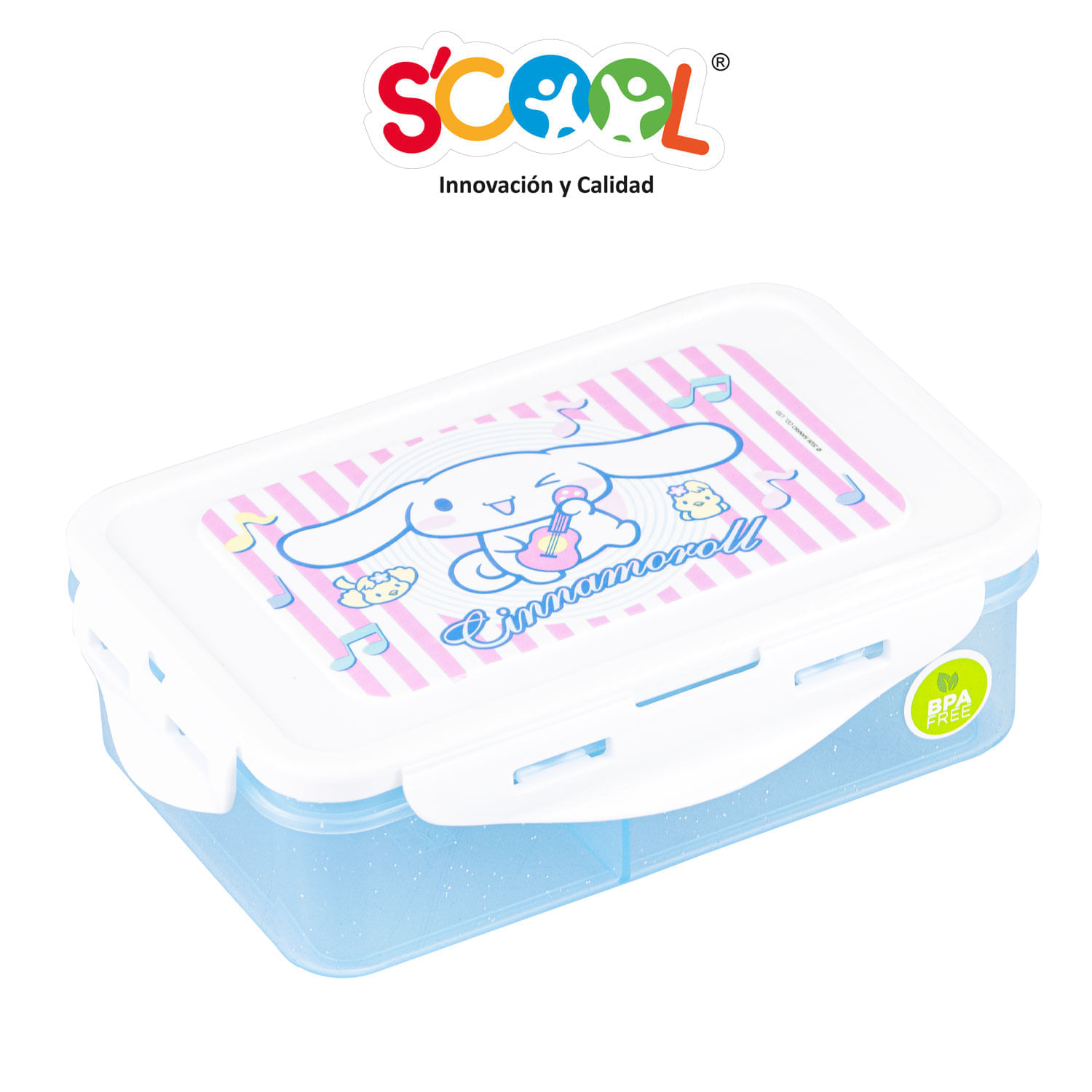 Taper Recto Poliuretano Con Divisiones Cinnamoroll 640 Ml