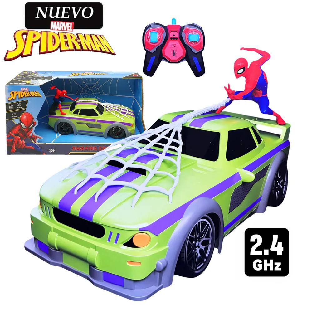Juguete Carro de SPIDER-MAN con Función Balanceo con Control