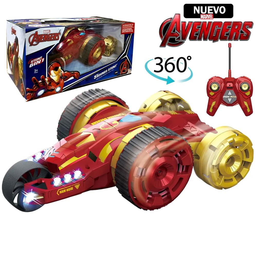 Juguete Carro Teledirigido de Marvel Iron Man Acrobático con Control