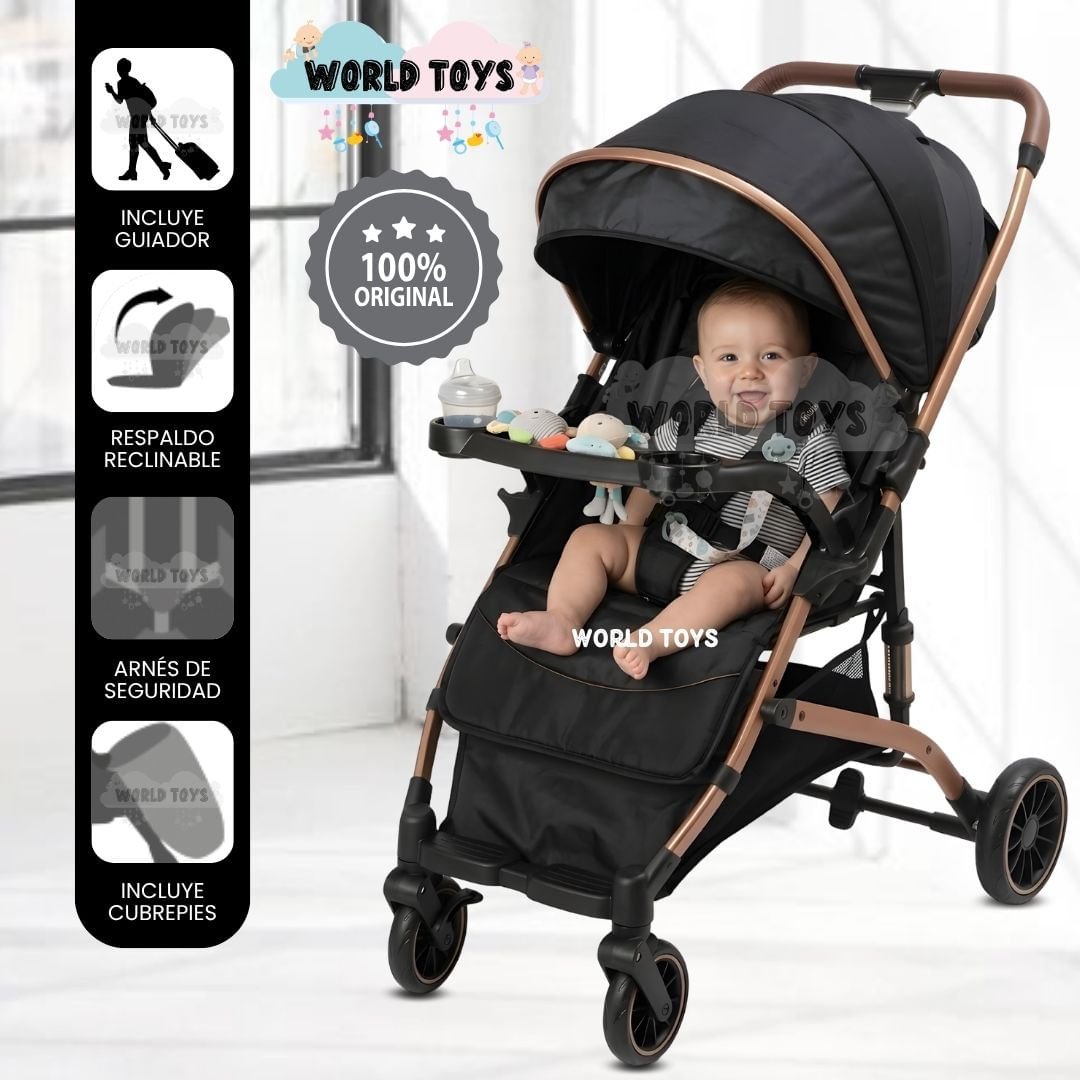 Coche Maleta de Paseo DASHI Mango Reversible Black