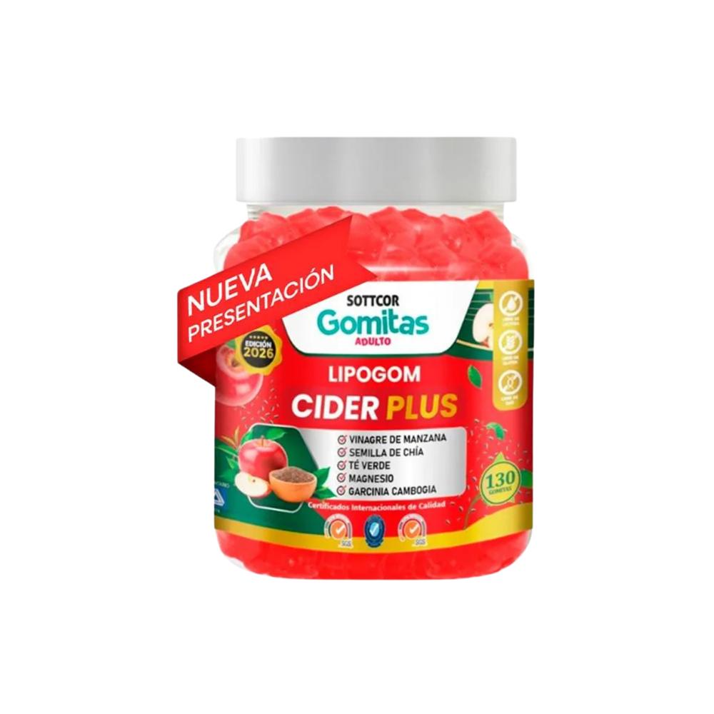 Gomitas para Adultos Lipogom cider plus 130 Gomitas sottcor