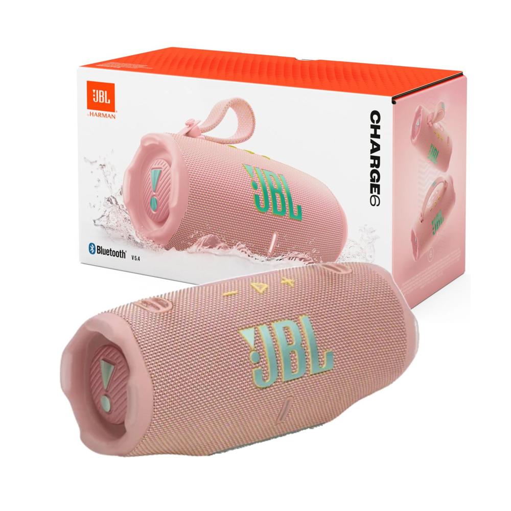 Parlante JBL Charge 6 Bluetooh Acuatico 28 Horas Rosado
