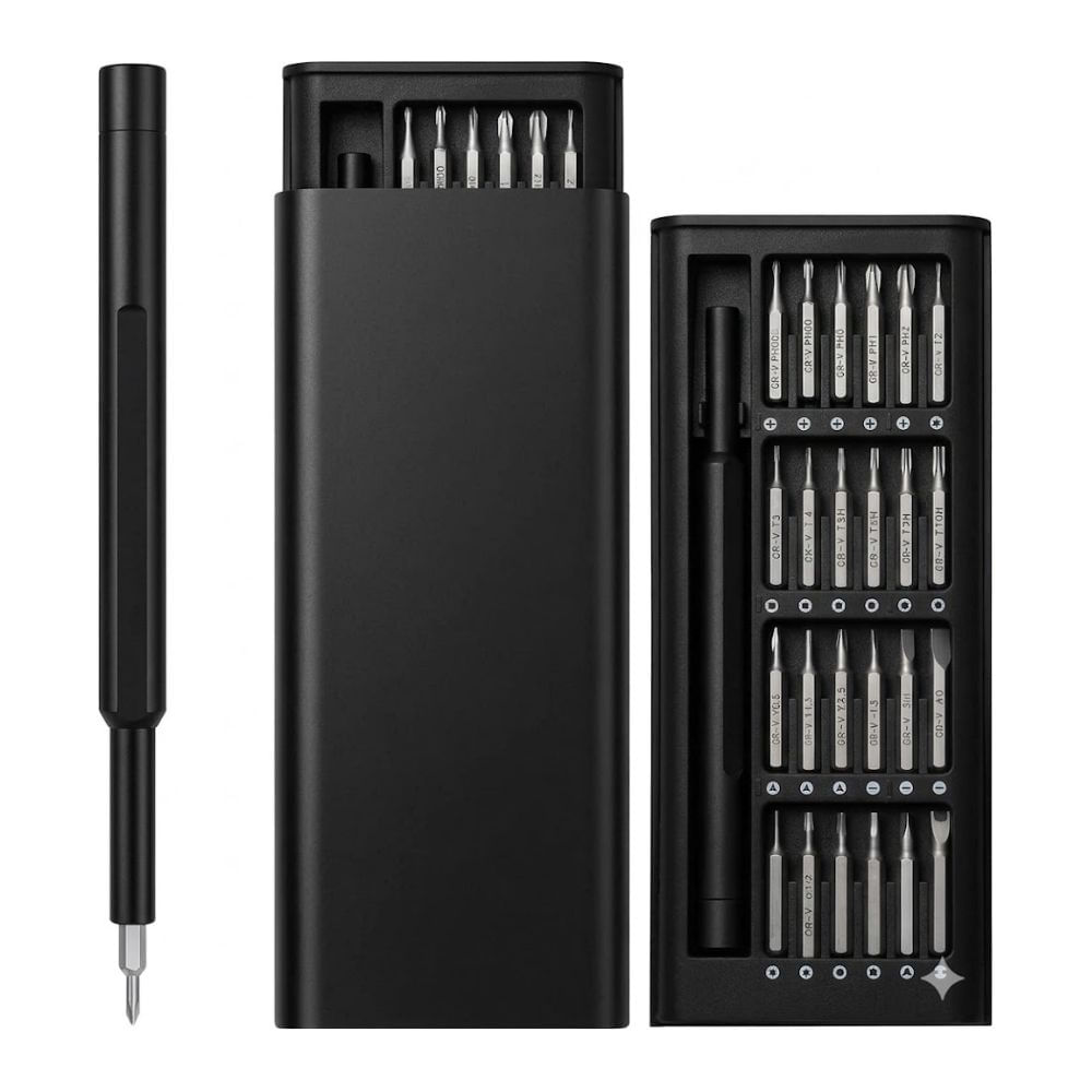 Juego de 25 Mini Destornilladores de Precisión Magnéticos Premium