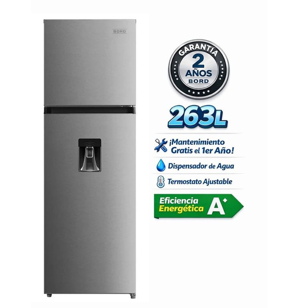 Refrigeradora Bord 263LT  REINV263NFSD-M