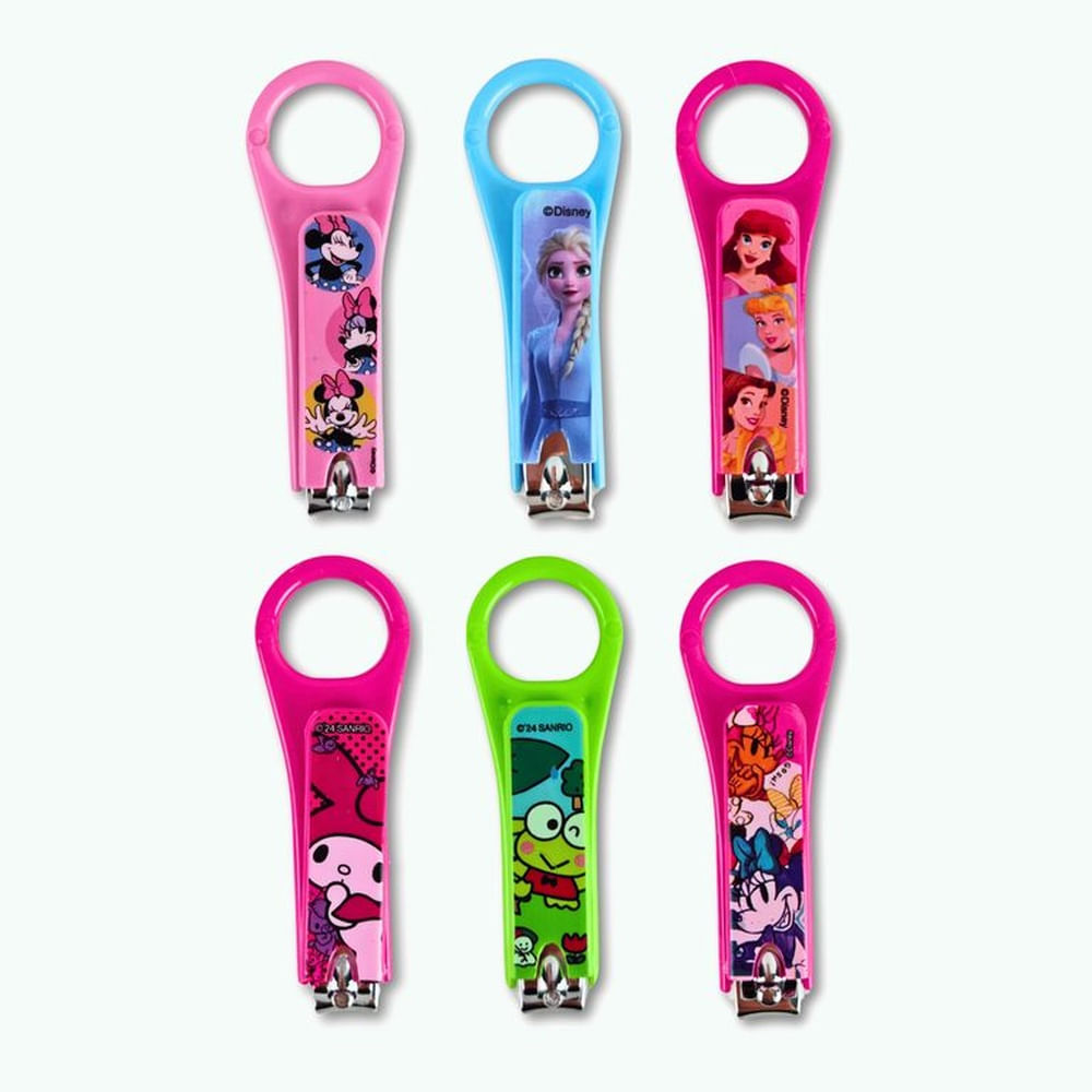 Pack 6 Cortauñas de Colección DISNEY para niñas