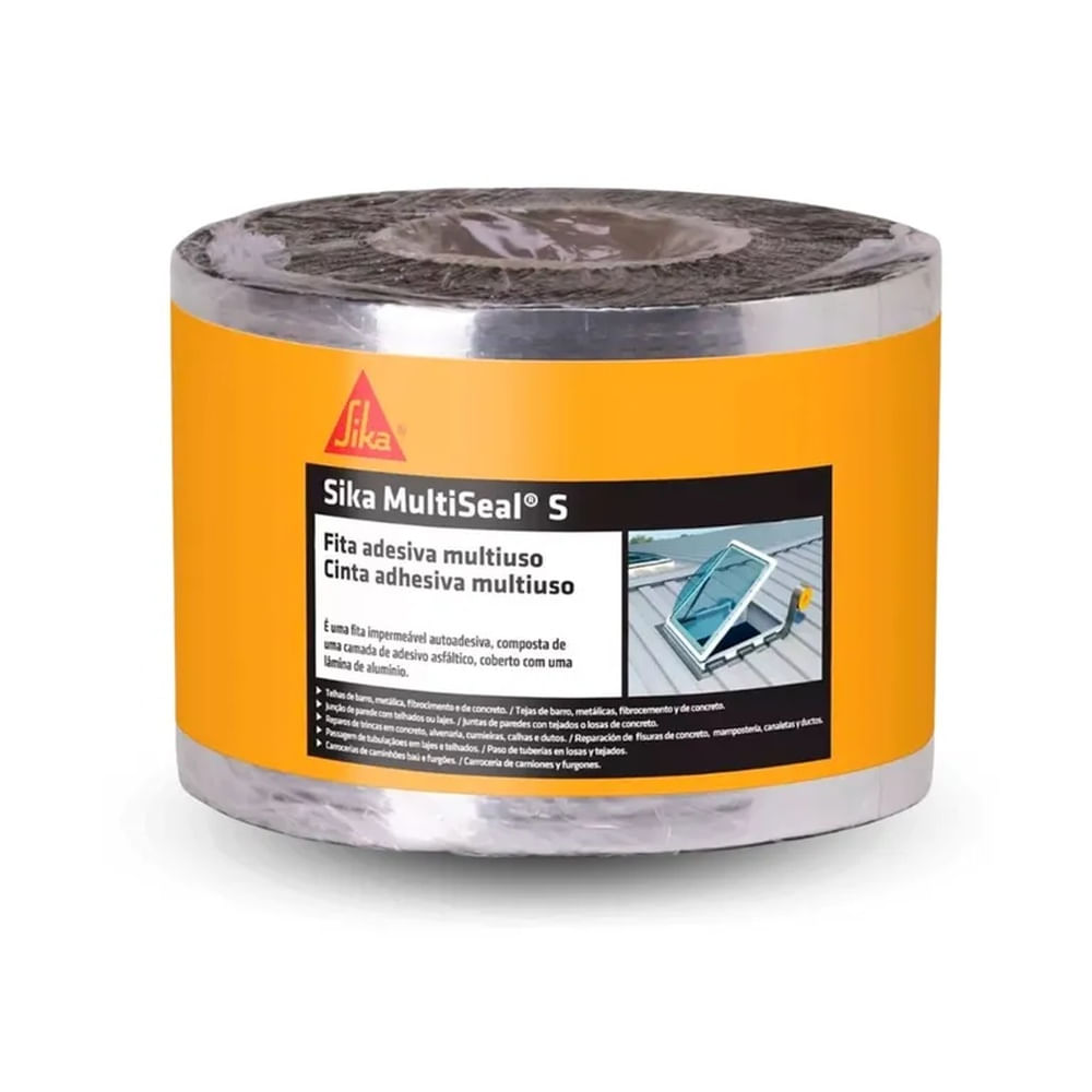 Cinta para sellado de uniones Sika Multiseal S aluminio 10cm x 10m