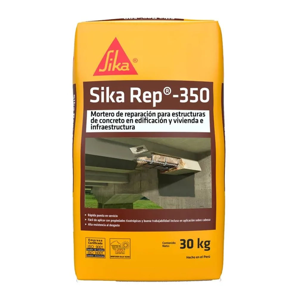 Mortero cementicio Predosificado Sika Rep -350 30Kg