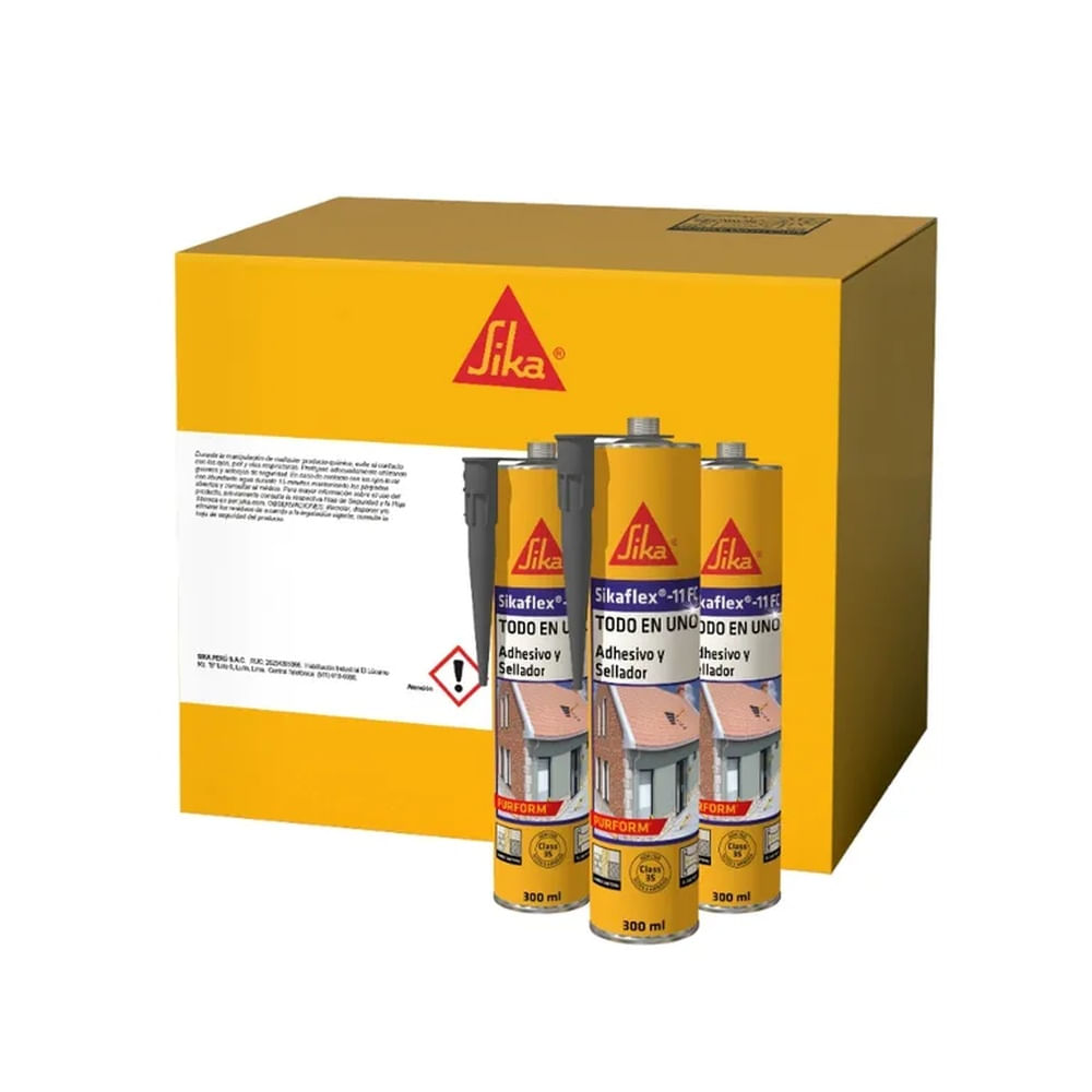Pack 12 Unidades de Sikaflex-11 FC Purform Gris 300ml