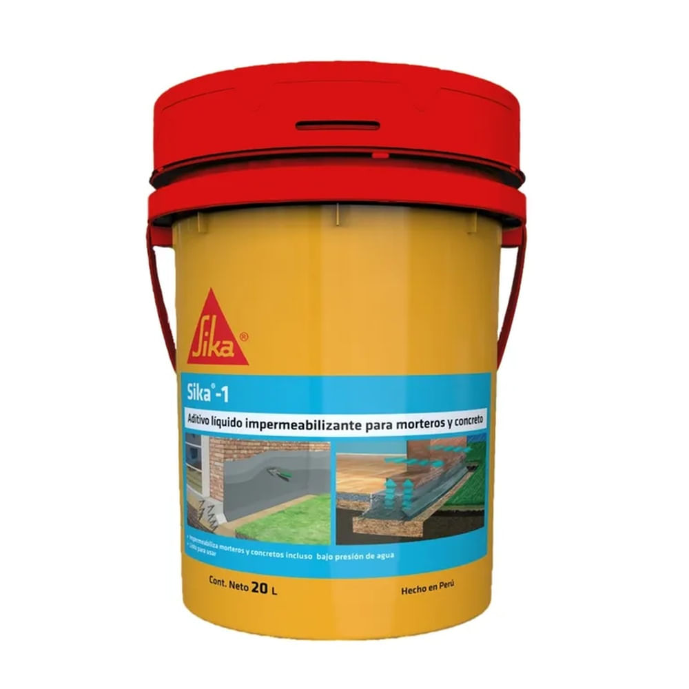 Aditivo Impermeabilizante para mezclas de concreto sika 1 x 20L