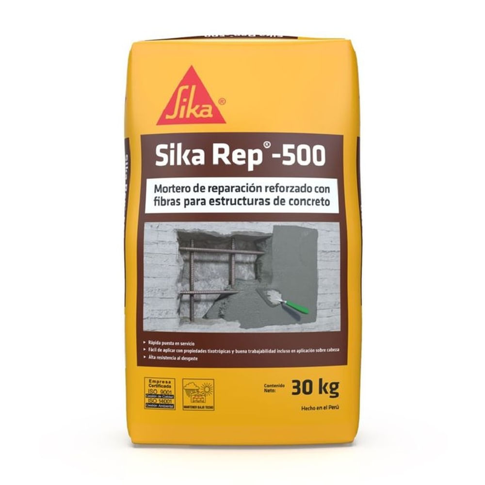 Mortero cementicio Predosificado Sika Rep -500 30Kg