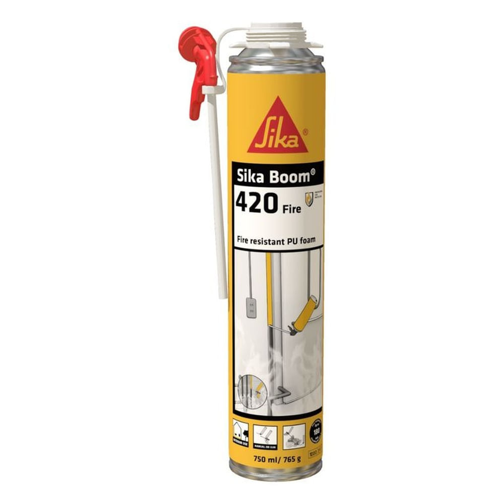 Espuma de Relleno Resistente al fuego Sika Boom fire 420 rosado 750ml