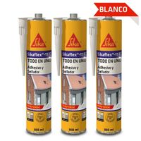 Tripack Sellante de juntas Sikaflex-11 FC Purform Blanco x 300ml