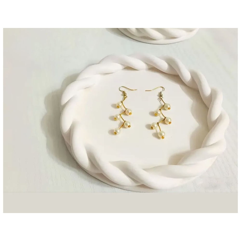 Bandeja Trenzada Hecha en Resina