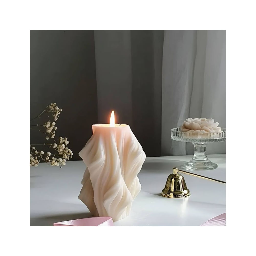 Vela Ondeada Grande Perfumada