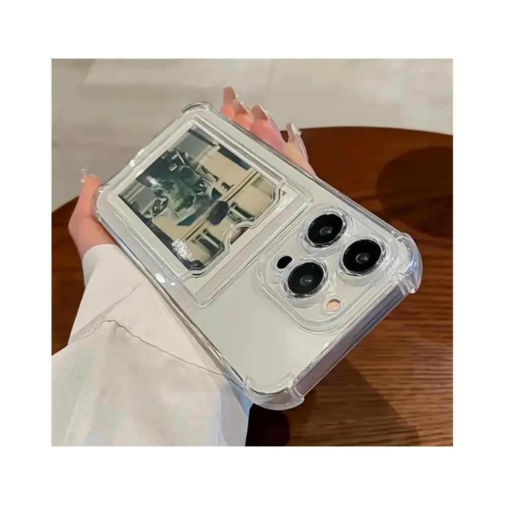 Case Transparente para iPhone 13 con Porta Fotos y Tarjetas  Antigolpes