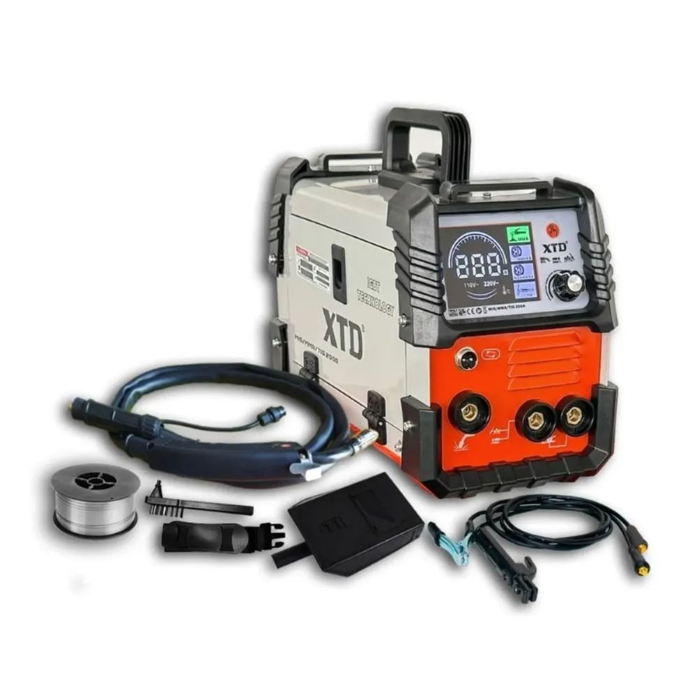 Soldadora Multiprocesos 200A XTD Inversora Mig - MMA - Tig Suelda Sin GAS