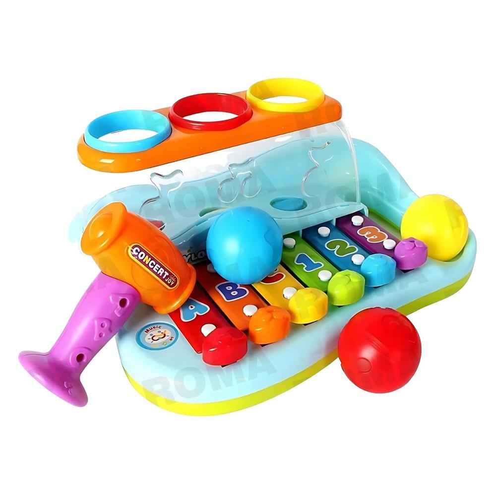 XILÓFONO CON NÚMEROS Y LETRAS HOLA - JUEGO DIDÁTICO