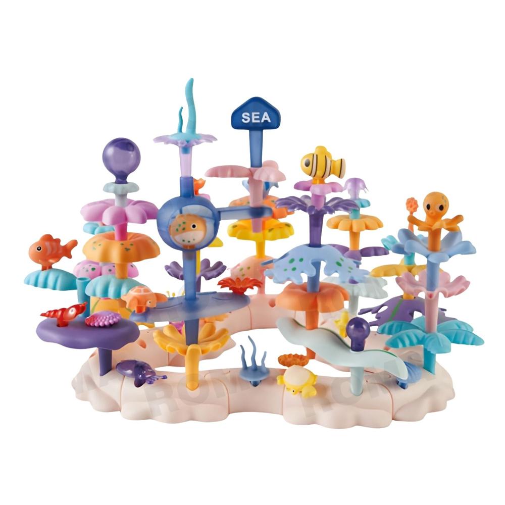 BLOQUES ARMABLES MARINOS 76 PIEZAS JUEGO DIDÁCTICO