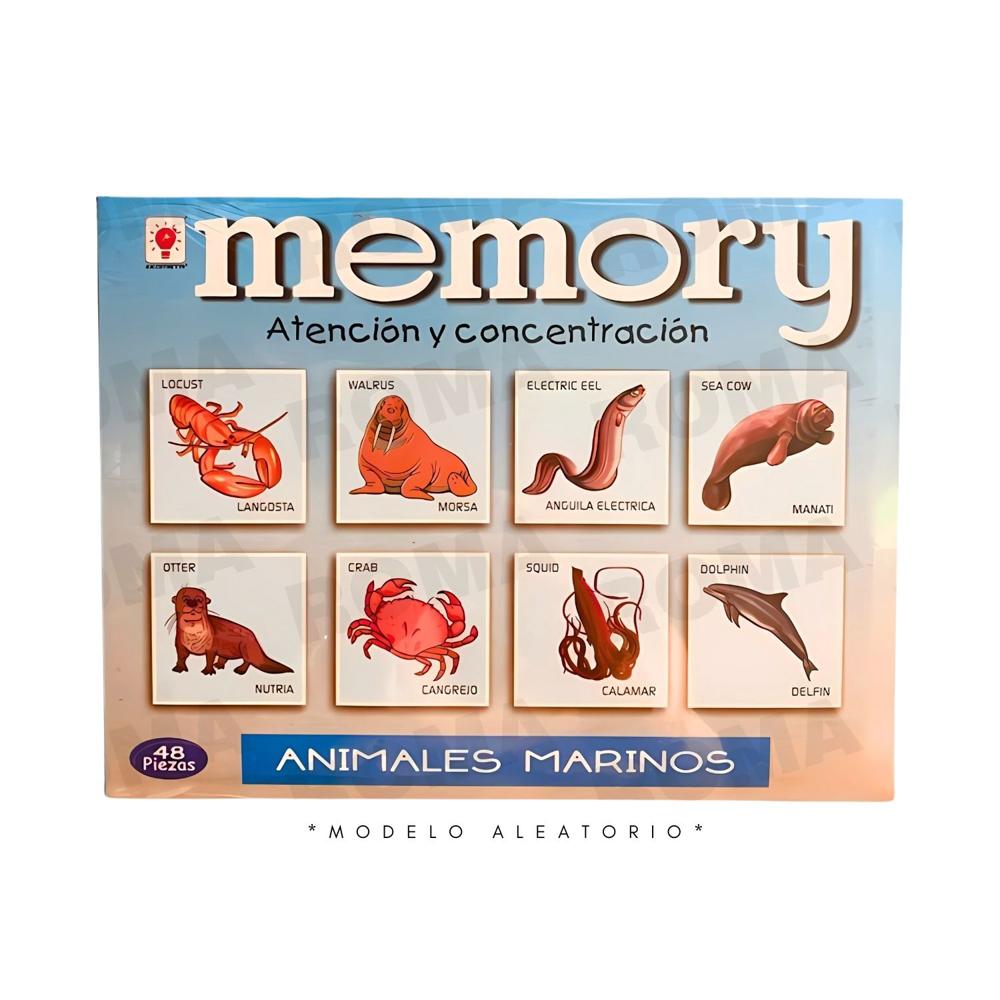 JUEGO DE MEMORIA 48 PIEZAS JUEGO DIDÁCTICO