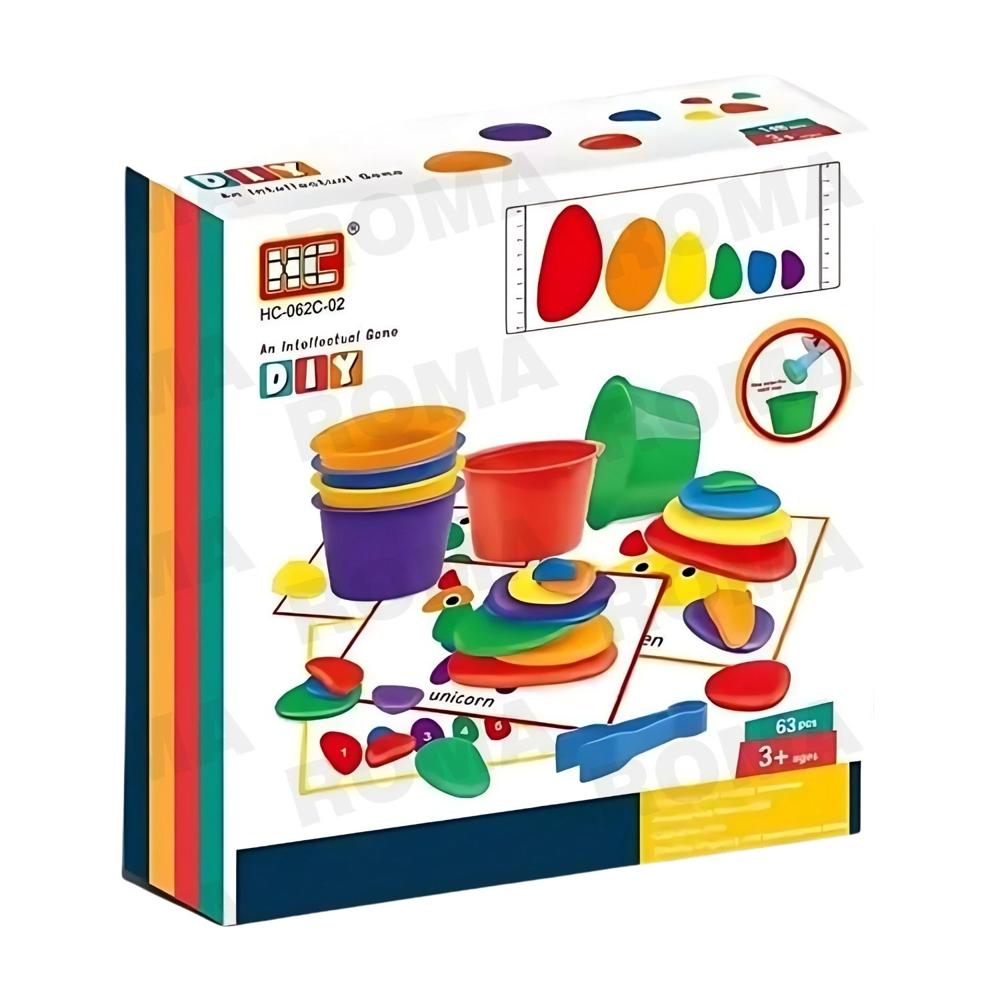 PUZZLE PIEDRAS DE COLORES JUEGO DIDÁCTICO