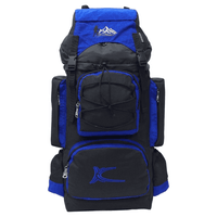 Mochila Campera Kengar Modelo N.3 Negro - Azulino