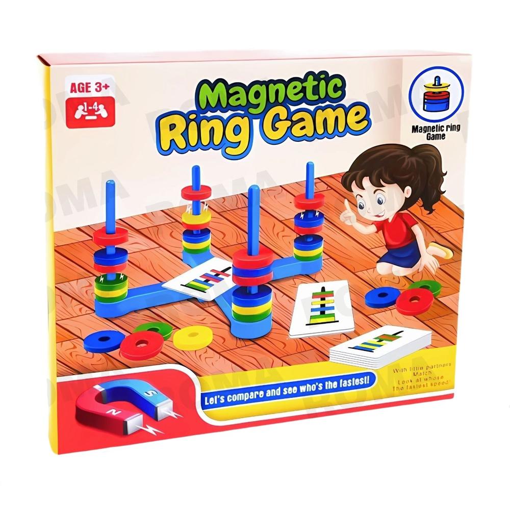 ANILLOS MAGNÉTICOS 4 JUGADORES JUEGO DIDÁCTICO