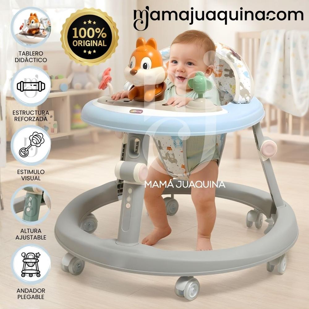 Andador con Tablero Didáctico NUTTY II Edición Especial Gray-Light Blue