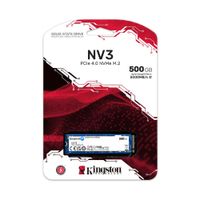 Unidad Disco Solido SSD Kingston NV3 500GB NVMe PCIe 4.0 M.2 5000MBs