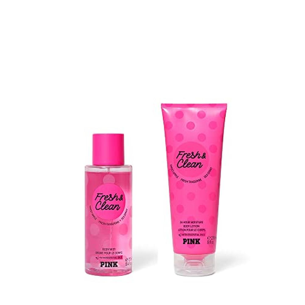 SET FRESH & CLEAN MIST & LOTION VICTORIA SECRET PINK MUJER 2PZS