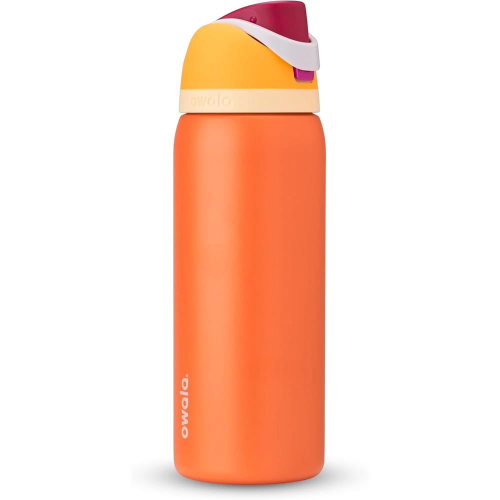 OWALA BOTELLA FREESIP TÉRMICA DE ACERO INOXIDABLE 32 OZ / 946 ML | NARANJA