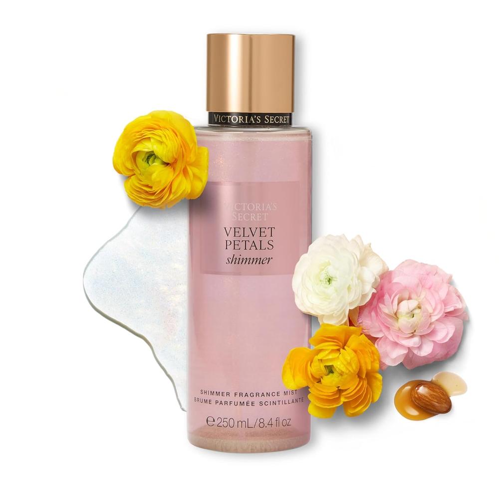 BODY MIST VELVET PETALS SHIMMER VICTORIA SECRET MUJER 8.4 OZ / 250 ML