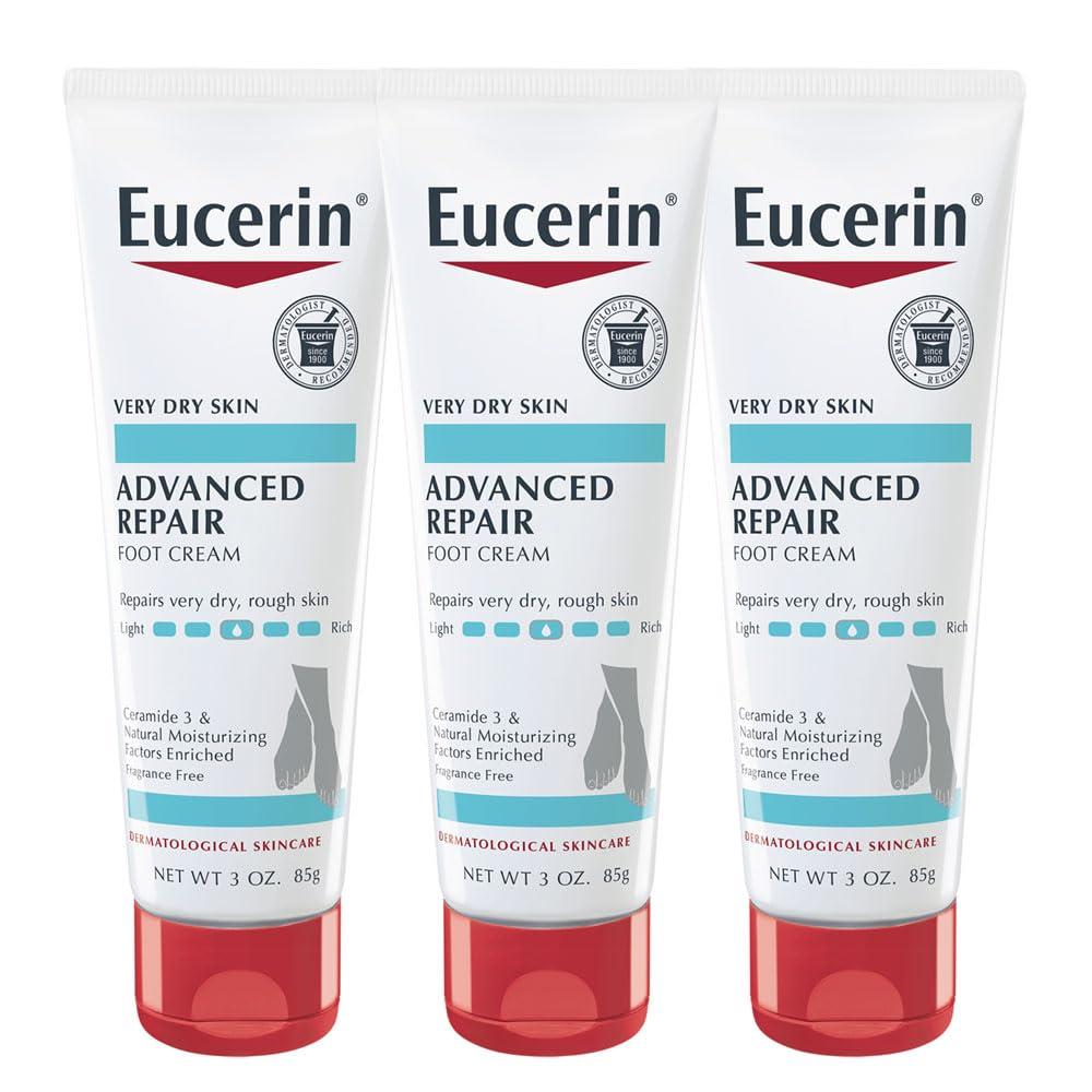 PACK 3 EUCERIN CREMA REPARADORA PARA PIES Y TALONES SECOS 3 OZ / 85 GR