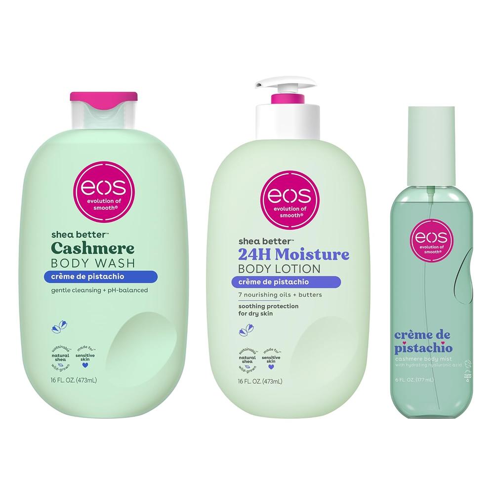 SET CUIDADO CORPORAL EOS 3 PZS | CREMA DE PISTACHO